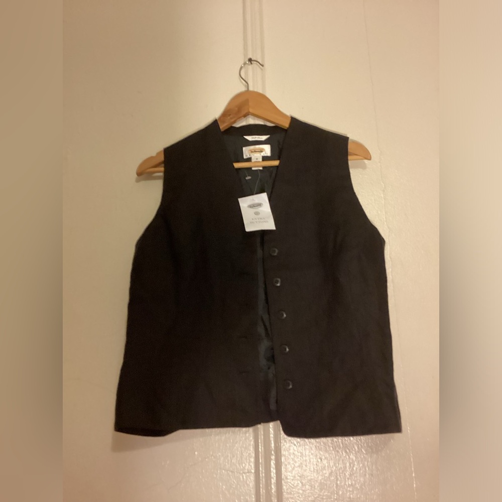 Talbots Irish Linen Vest 10 Petite - Picture 10 of 11